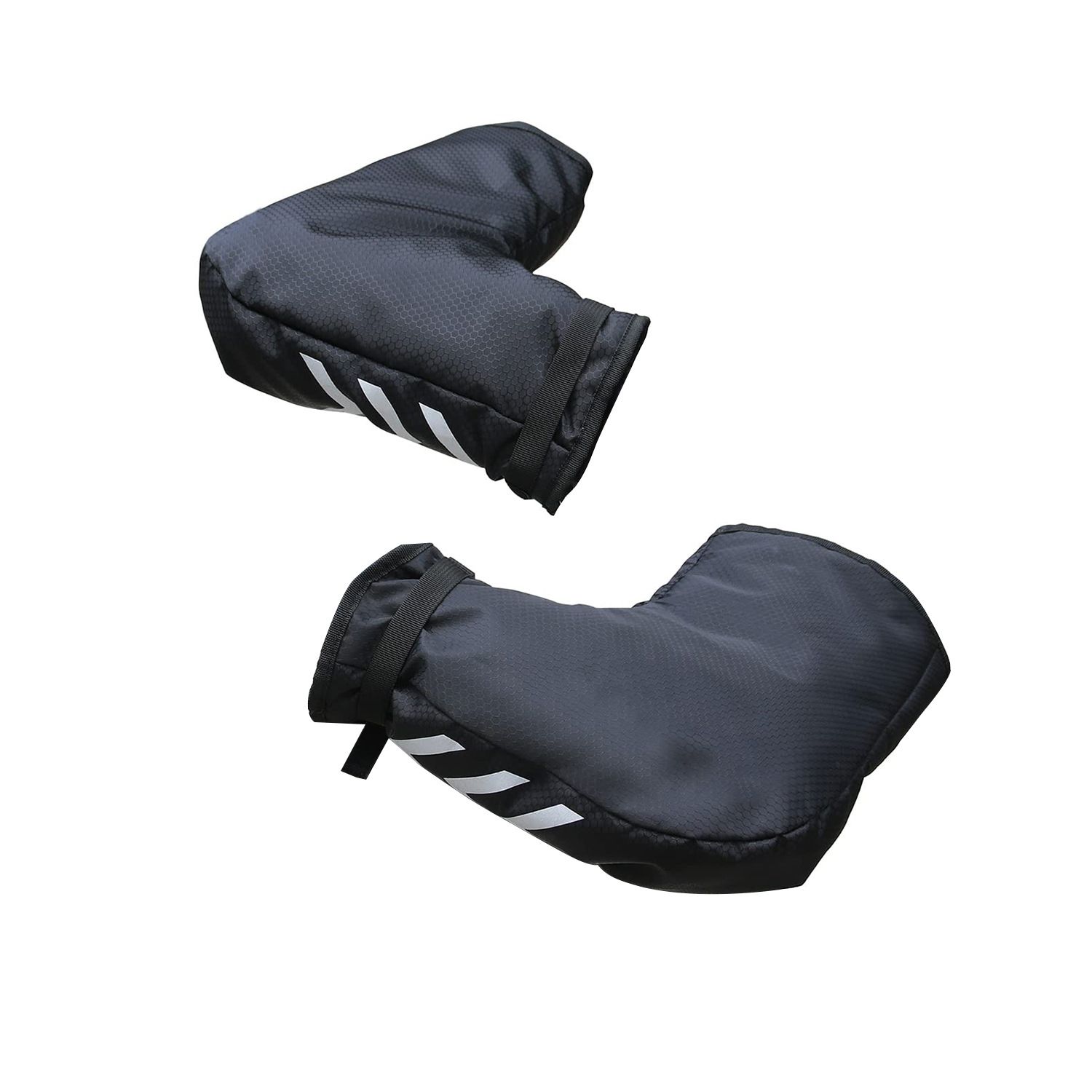 Adult bicycle accessories gloves waterproof bicycle pole warmer extreme cold weather mountain commuters winter outdoor bicycle belt reflective black - Image 1