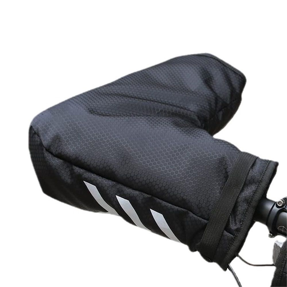 Adult bicycle accessories gloves waterproof bicycle pole warmer extreme cold weather mountain commuters winter outdoor bicycle belt reflective black - Image 4