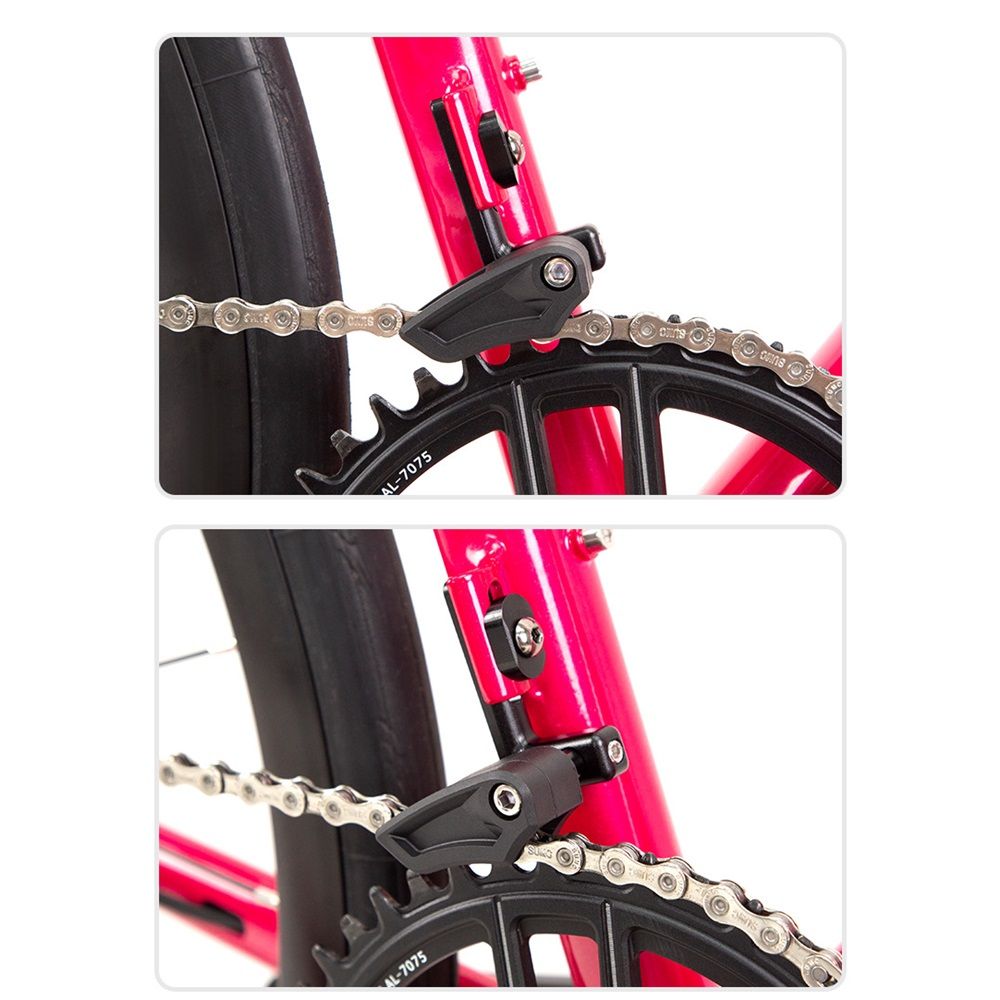 Road Bike Chain Guide, Gravel Bicycle Chain Protector for Single Chainring, Mount Front Derailleur Frame (Aluminum Alloy) - Image 3