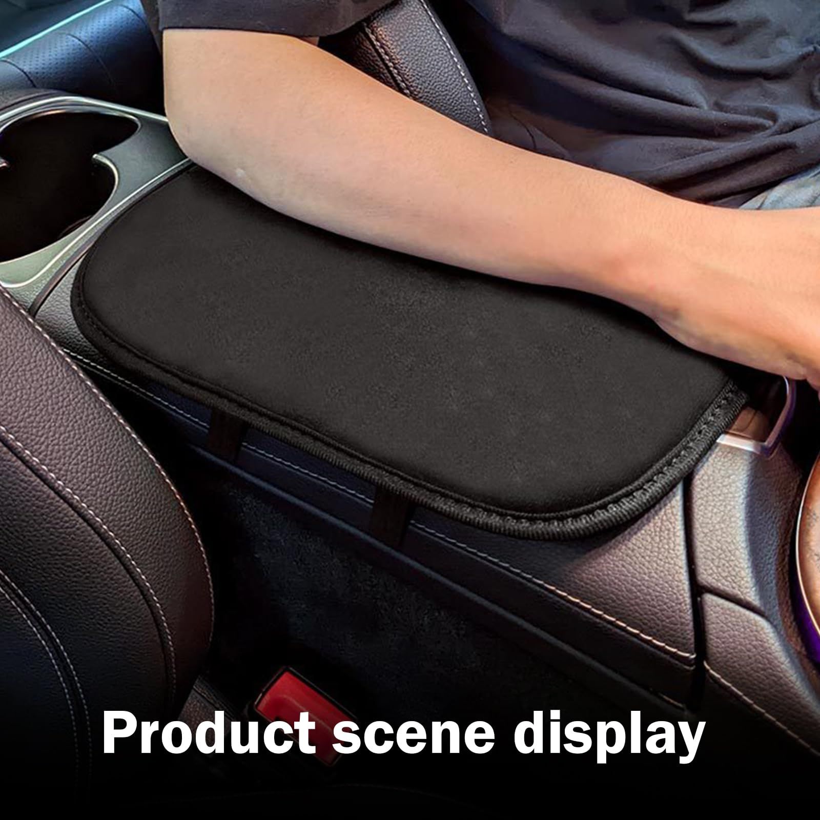 Interior Accessories plush Center Armrest Box Cover Armrest Cushion, Car Interior Accessories, Auto Armrest Cover Protector for Most Vehicle, SUV, Truck, Car - Image 5