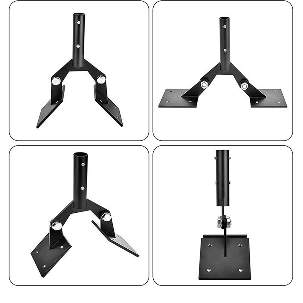 Garden Weathervane Steel Roof Mount with Hardware,Adjustable Weather Vanes Mount for Roofs, Weathervane Iron Roof Mount with Hardware - Image 4