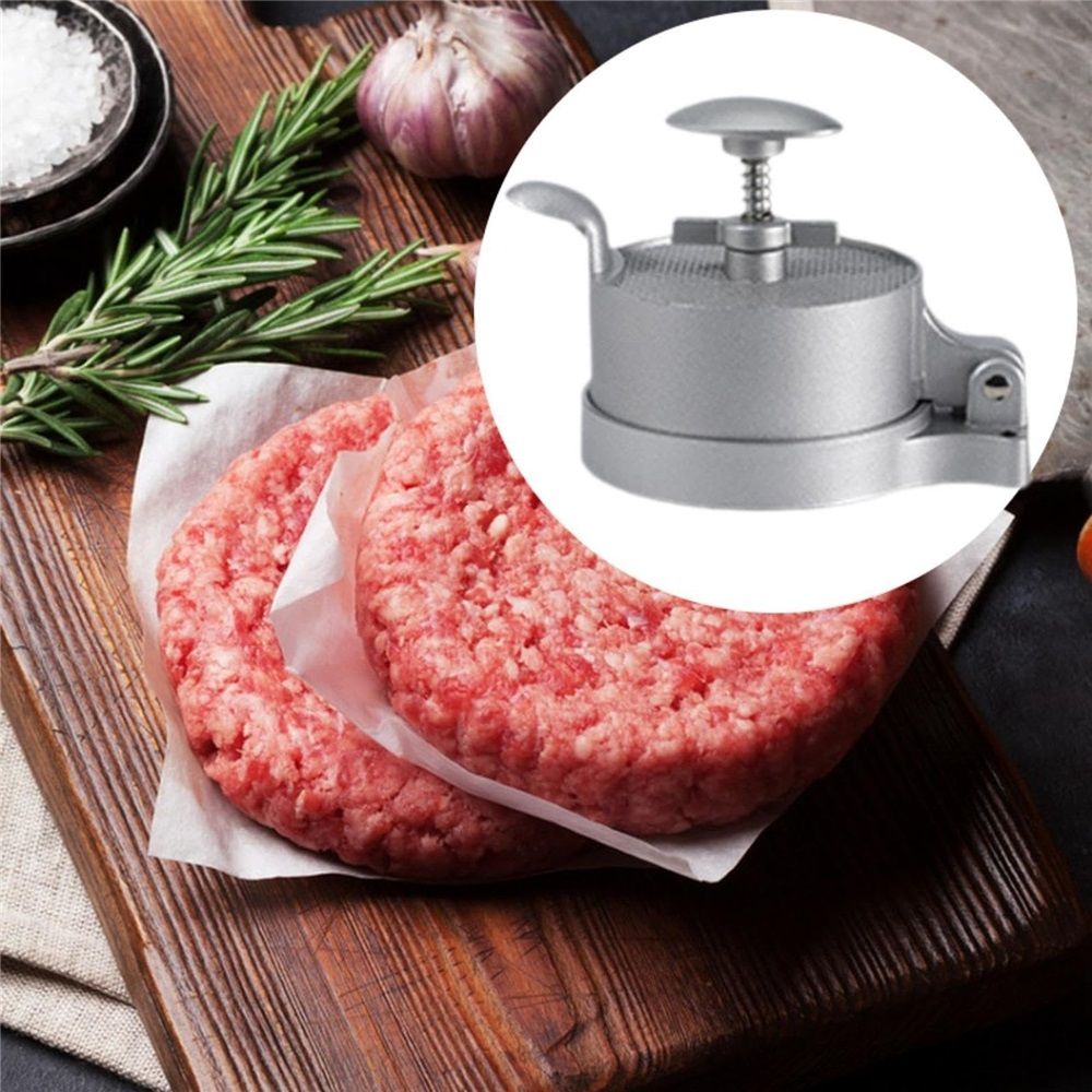 Hamburger Press Patty Maker,with Spring Ejector for Easy Removal, Single, Non-Stick Heavy-Duty Cast Aluminum - Image 5