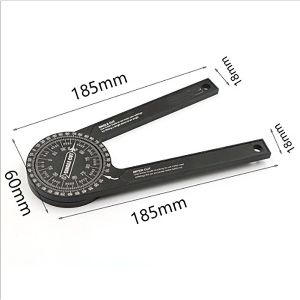 Aluminum Miter Saw Protractor | 7.3-Inch Rust Proof Angle Finder Featuring Precision Laser Engraved Scales - Image 5