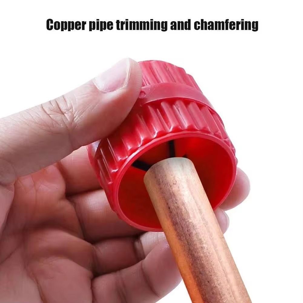4 Pieces Inner-Outer Pipe Reamer,Acrylic Tubing Chamfer Tool for Copper/Brass/Aluminum Tubes, Deburring Copper Reamer Tubing Chamfer Tool - Image 2