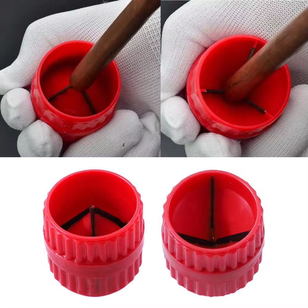 4 Pieces Inner-Outer Pipe Reamer,Acrylic Tubing Chamfer Tool for Copper/Brass/Aluminum Tubes, Deburring Copper Reamer Tubing Chamfer Tool - Image 3
