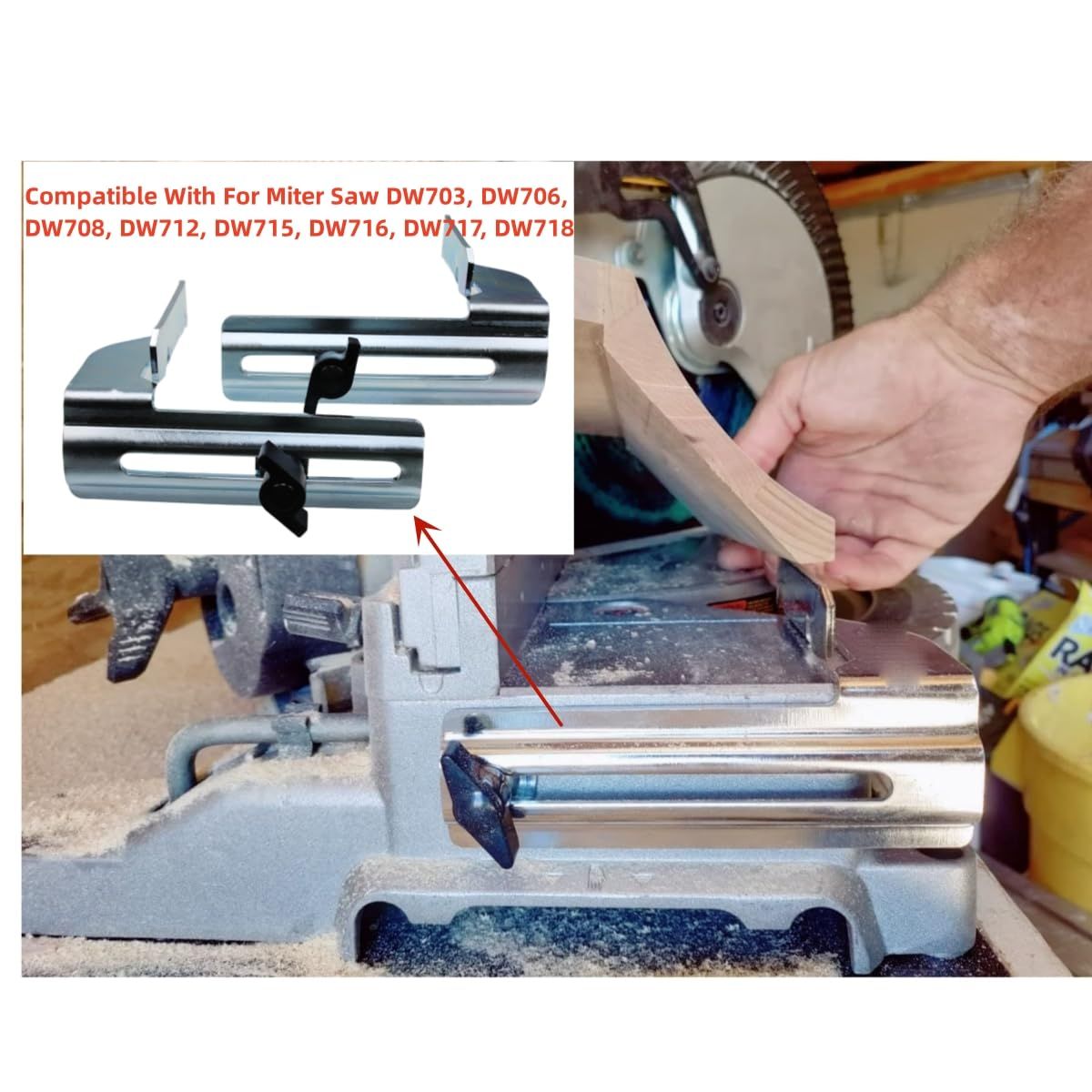 Replacement Crown Moulding 2 Stop Compatible With For Miter Saw DW703, DW706, DW708, DW712, DW715, DW716, DW717, DW718,DWS779,DWS780. - Image 5