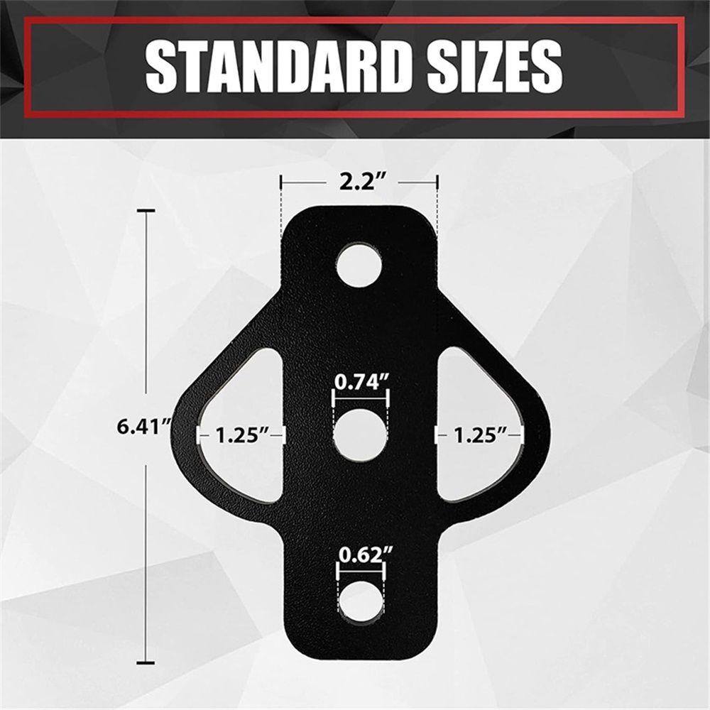 3-Way Trailer Hitch Adapter with Bolt Fit for ATV Lawn Mower Golf Cart Garden Tractor Flat Towing Tow Ball Mount - Image 4