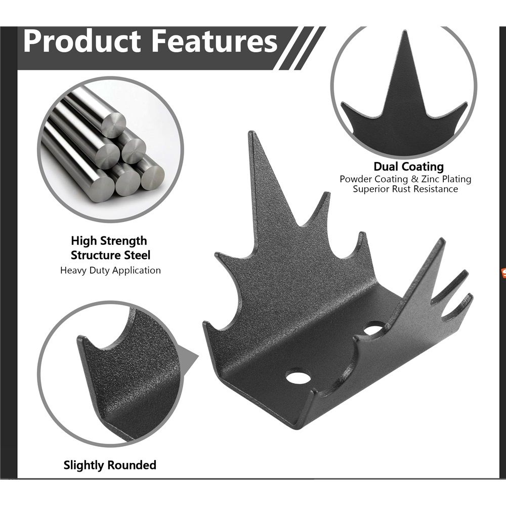 Intruder Deterrent Wall Spikes (12 pc) - Security Fence Spikes, Anti-Climb Hardware, Bird Repellent, Home Security Improvement, Stop Thief, Screw Mount, Wall Decoration - Image 5