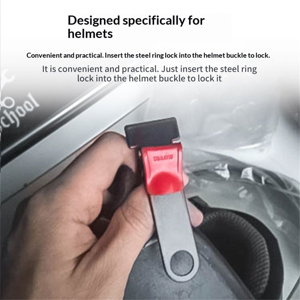 2 pair aluminum alloy Ring Lock, Helmet Strap D Ring Lock aluminum alloy Motorcycle Steel Ring Lock Black - Image 5