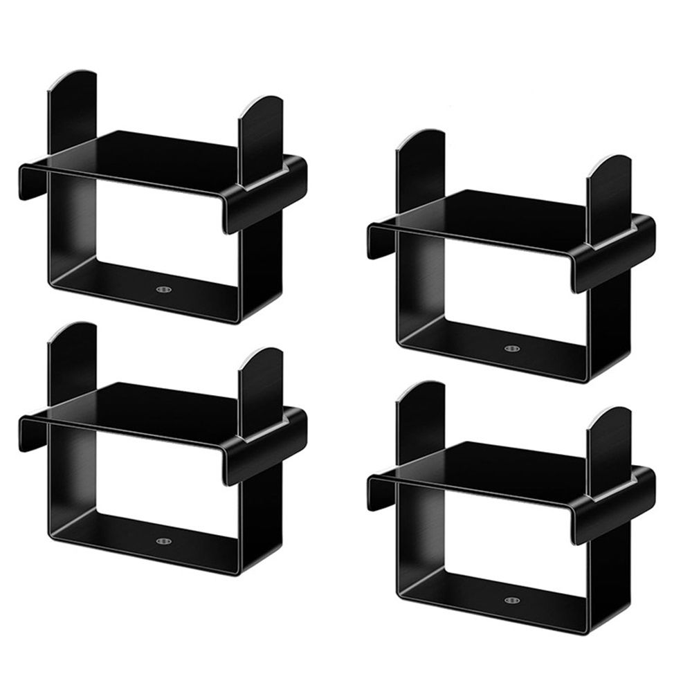 4 Pcs Leaf Spring Clamp Kit Leaf Springs up to 2.5” Wide Lock Spring Together for Vehicles Stabilizing, Repair Clip with Cap Wide Axle Rebound Clamp(Black) - Image 1