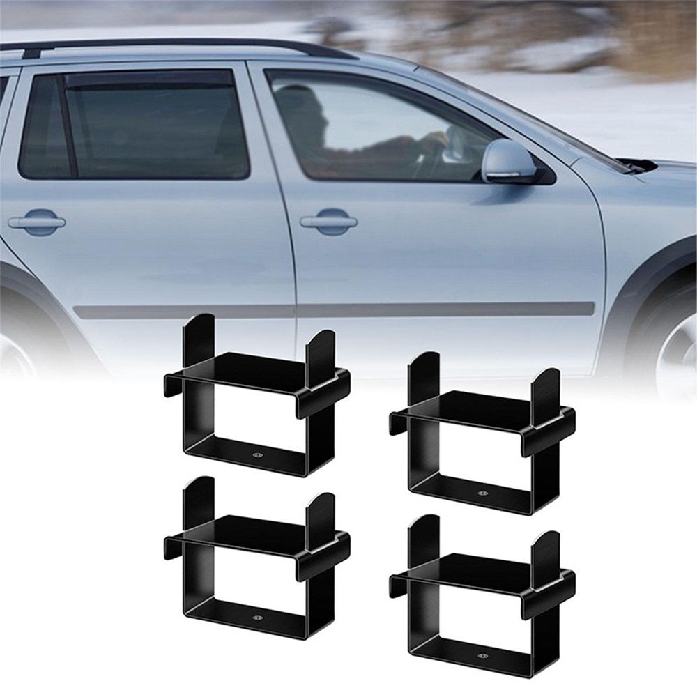 4 Pcs Leaf Spring Clamp Kit Leaf Springs up to 2.5” Wide Lock Spring Together for Vehicles Stabilizing, Repair Clip with Cap Wide Axle Rebound Clamp(Black) - Image 2