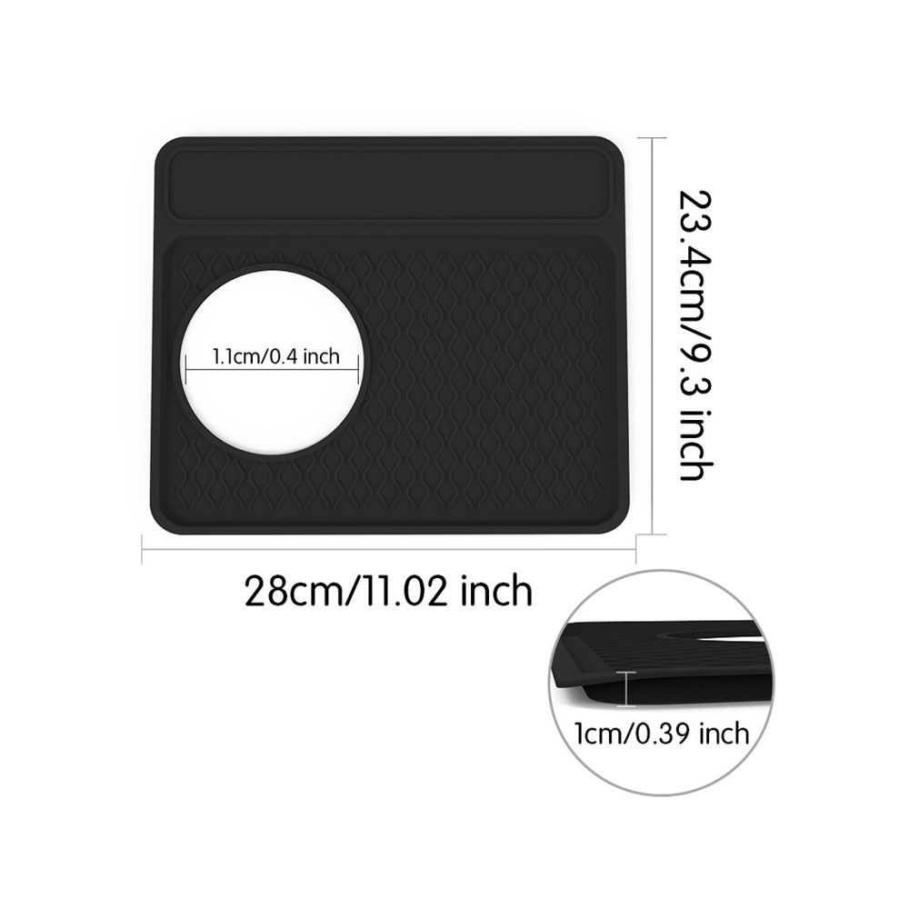 Espresso Tamper Mat, Food Grade Silicone Non-Slip,  Waterproof Heat Resistant, Espresso Tamping Station for Espresso Machine Barista Accessories (Black) - Image 5