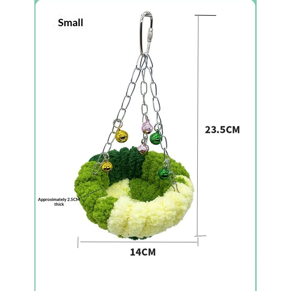 Bird nests, Parrot nests, Warm Winter Bird nests, Sleeping hammocks, birdcages, Hanging Swings, Plush nests, Toys, Little Birds, Cotton nests Small size green - Image 5
