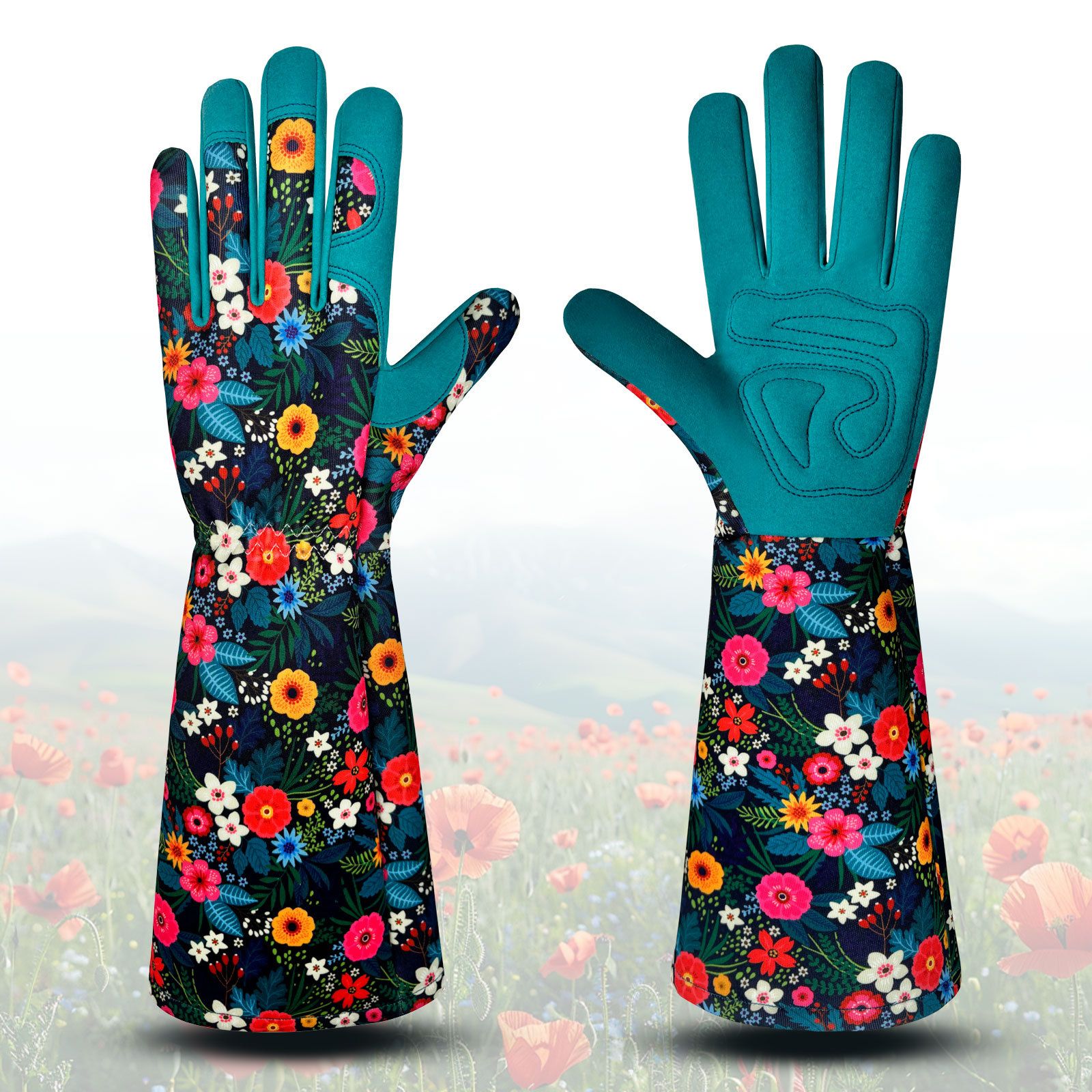 Gardening Gloves for Women, Breathable leather Garden Gloves with Grip, Thorn-Proof Puncture-Resistant Work Gloves（green） - Image 1