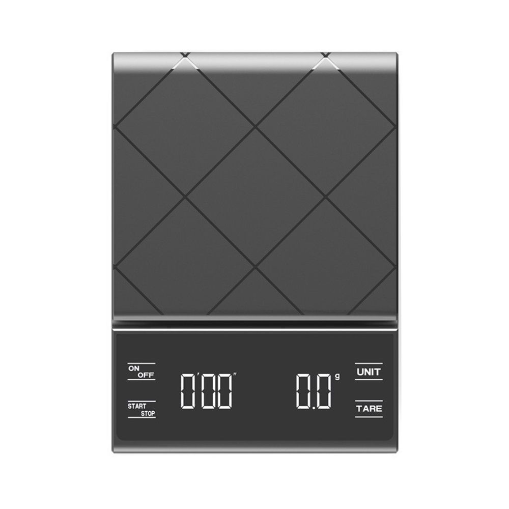 Digital Multifunction Weighing Scale with 3kg/0.5g High Precision - Pour Over Drip - Espresso Scale with Bright LED Display (Batteries Included)-Black - Image 3
