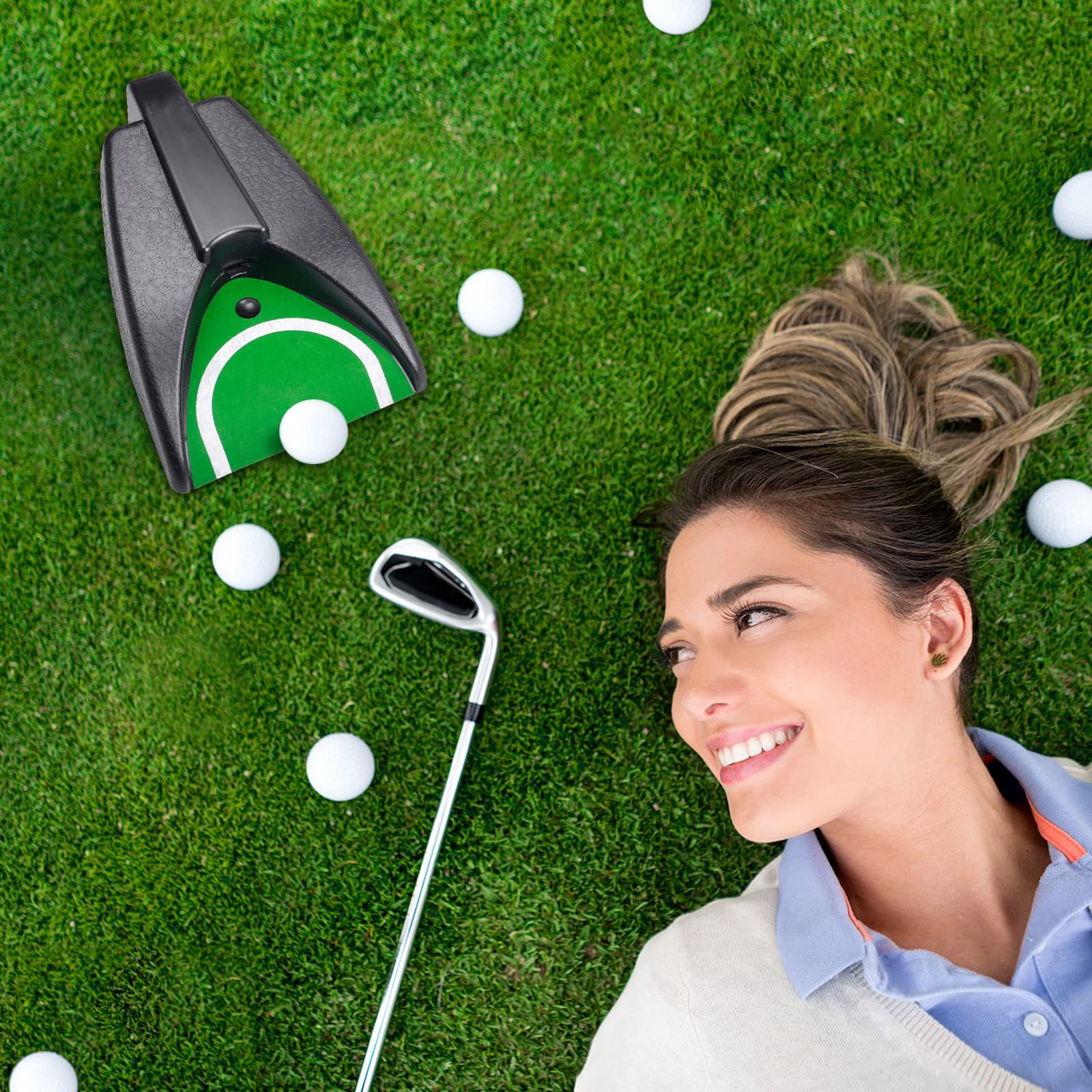 Automatic Putting Machine - Auto Returning Golf Cup Training Aid for Indoor/Outdoor Practice - Image 3