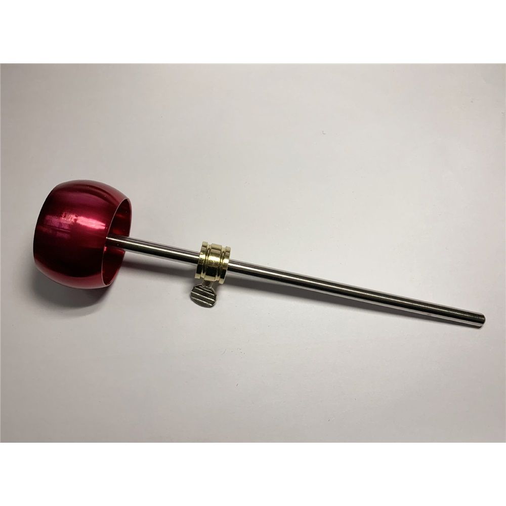 2 Pieces Bass Drum Pedal Beater Aluminum Alloy Hammer Head Percussion Instrument Accessory Part Red - Image 2