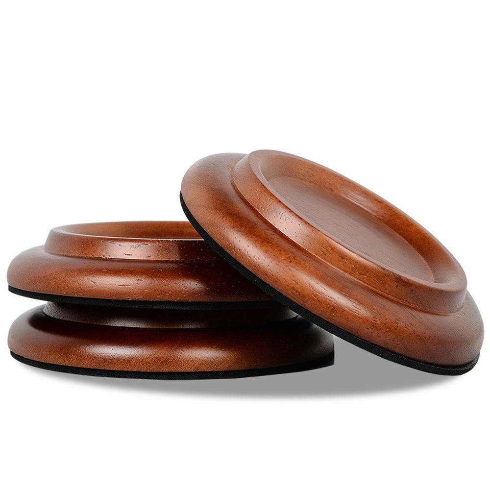 Piano Caster Cups Grand Piano Caster Cups Wood Coasters Cups Piano Caster Pads for Grand Piano 3pcs - Image 1