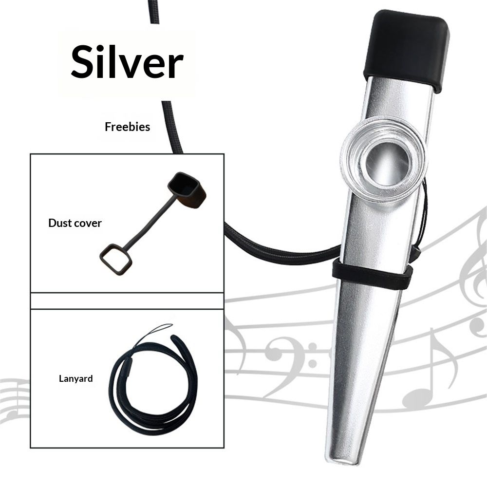 12 Pcs Metal Kazoos With 20Pcs Kazoo Flute Diaphragms,Good Gift for Kids,A Good Companion for Ukulele, Violin, Guitar,Piano Keyboard - Image 1