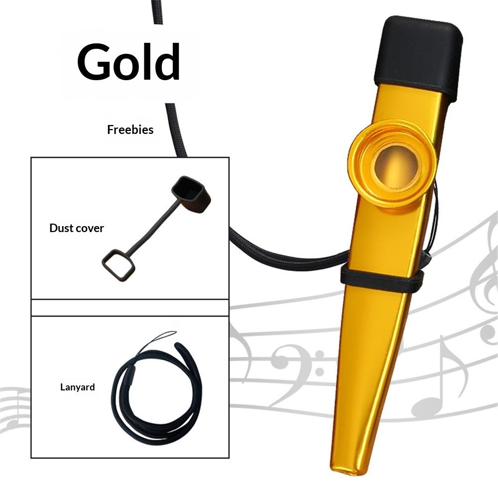 12 Pcs Metal Kazoos With 20Pcs Kazoo Flute Diaphragms,Good Gift for Kids,A Good Companion for Ukulele, Violin, Guitar,Piano Keyboard - Image 2