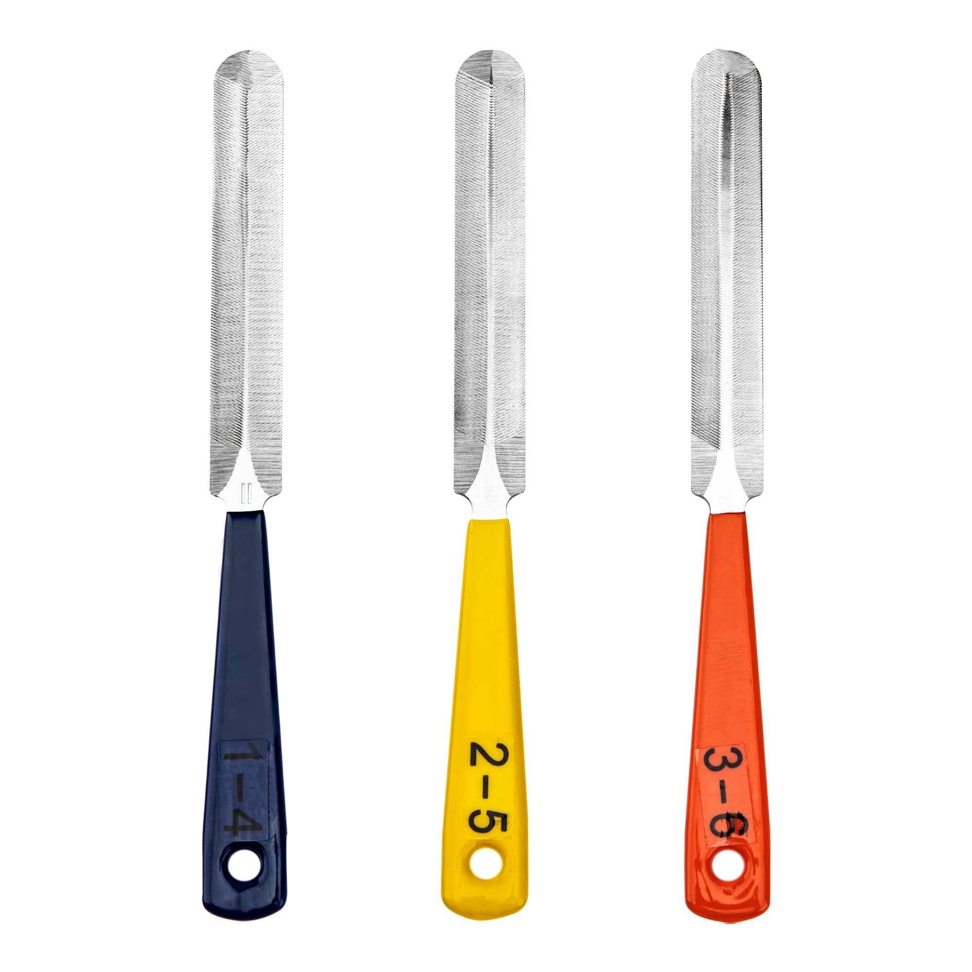 Professional Guitar Nut Files Set, 3 Piece Stainless Steel Double Edge Files for Bass, Mandolin, Banjo, Ukulele - Image 1