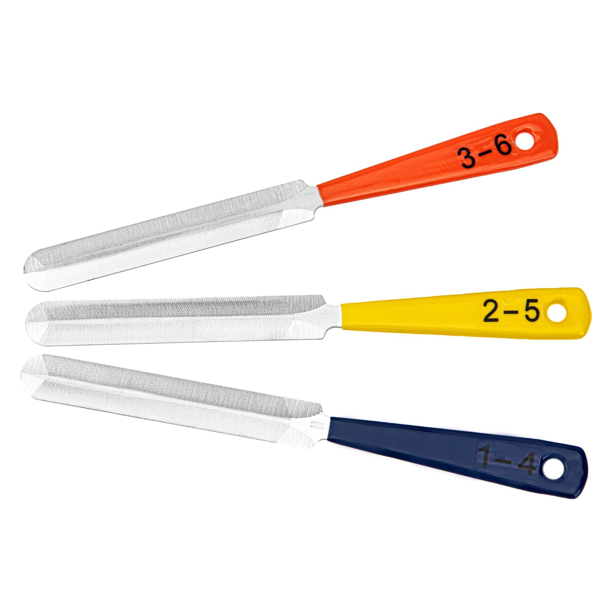 Professional Guitar Nut Files Set, 3 Piece Stainless Steel Double Edge Files for Bass, Mandolin, Banjo, Ukulele - Image 2
