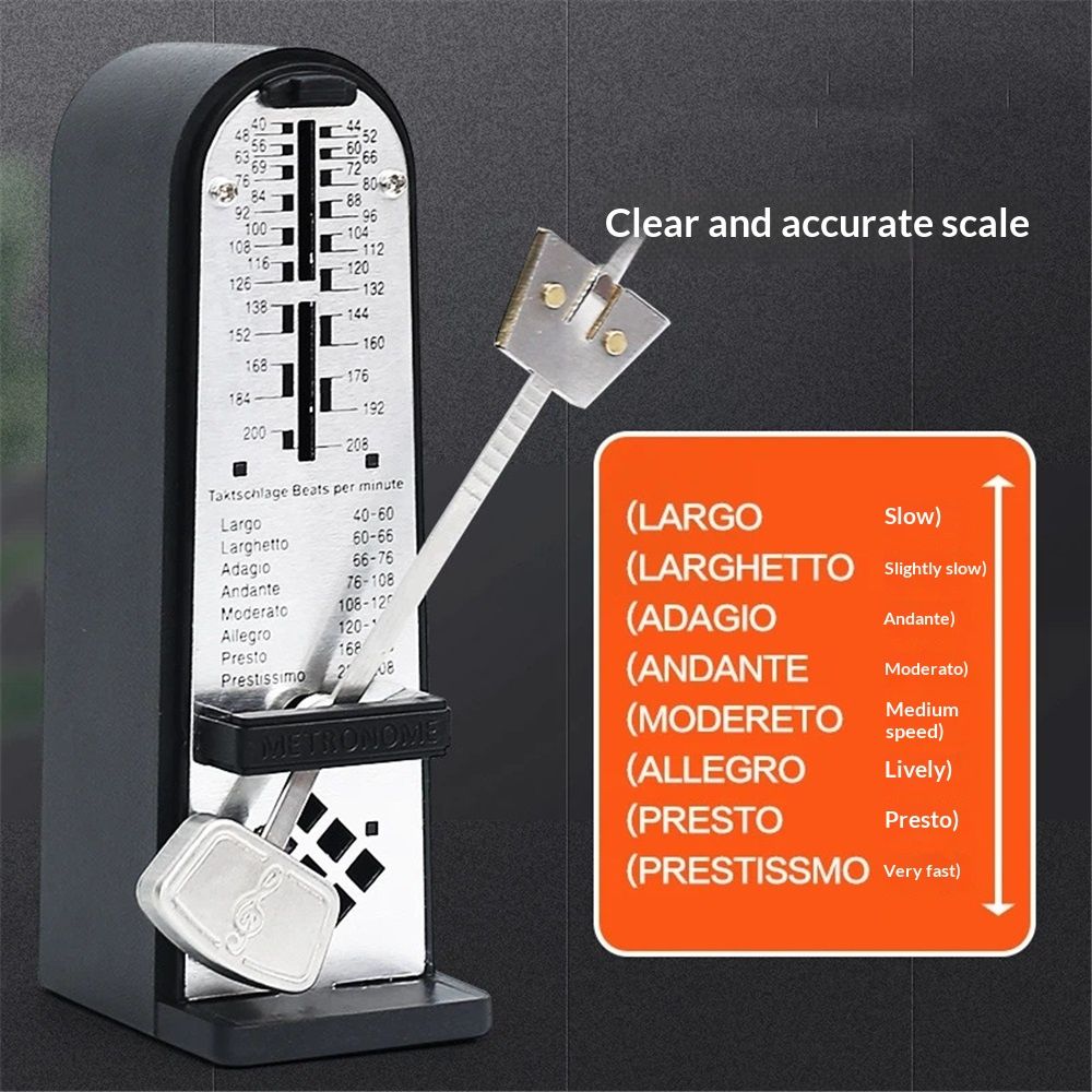 Mechanical Metronome Portable Mini Universal Metronome 11cm Height for Piano Guitar Violin Ukulele Chinese Zither Music Instrument - Image 2