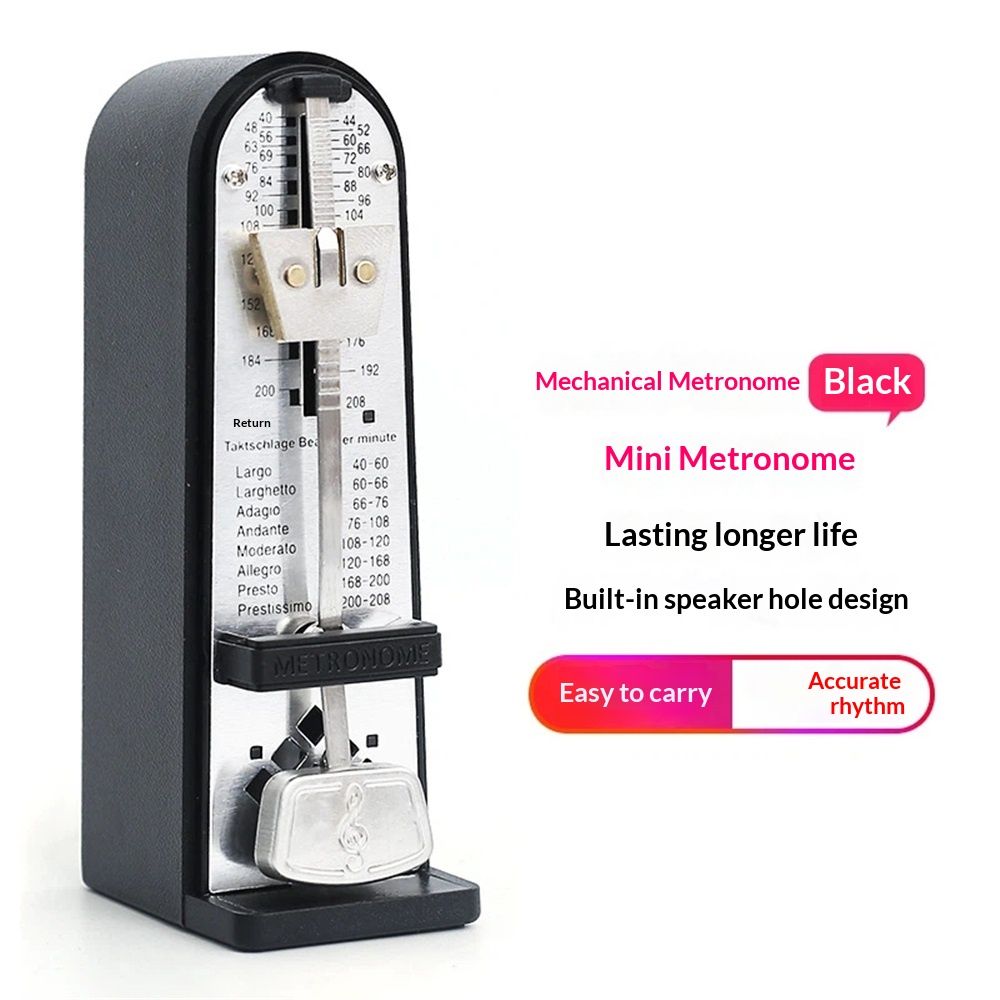 Mechanical Metronome Portable Mini Universal Metronome 11cm Height for Piano Guitar Violin Ukulele Chinese Zither Music Instrument - Image 3
