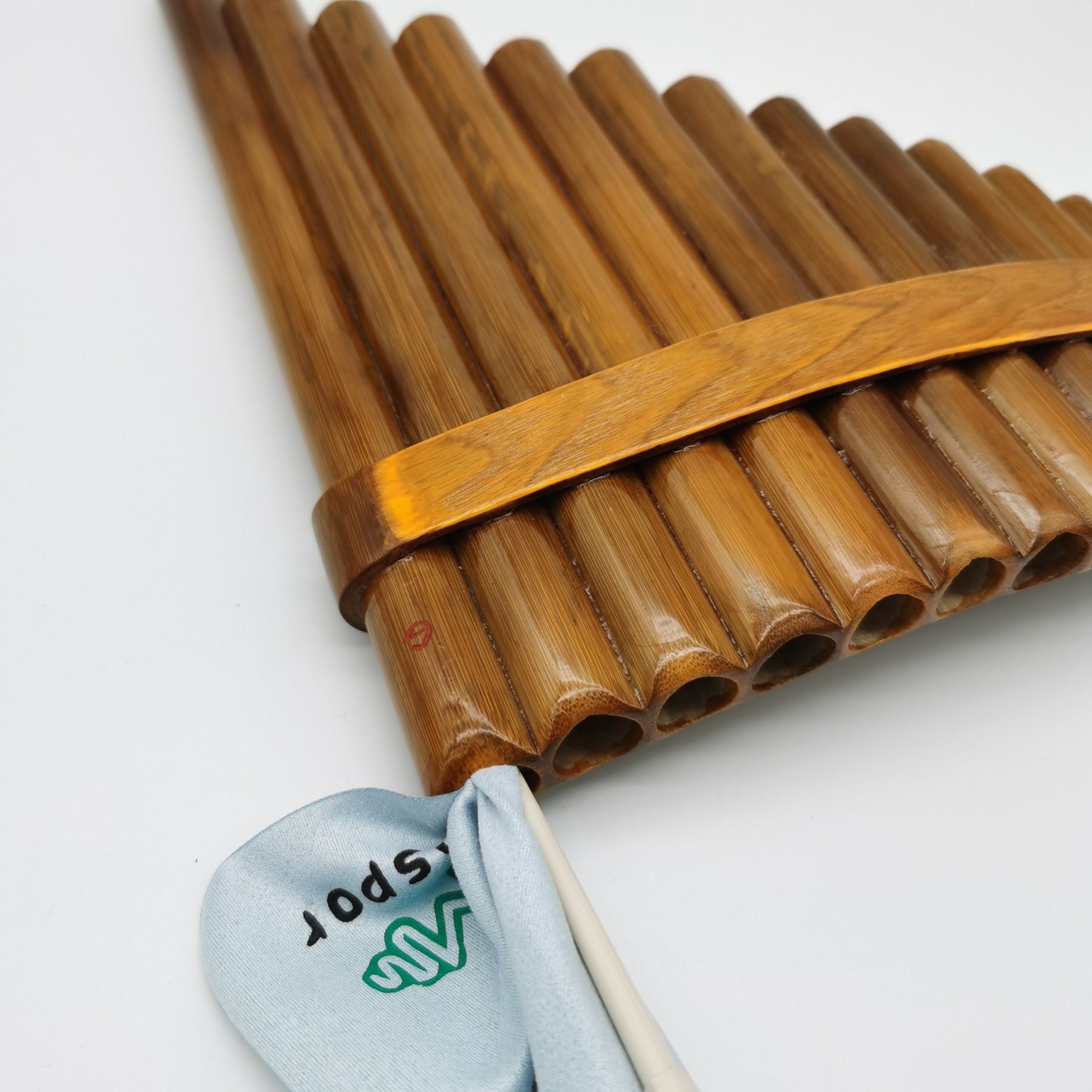 15 Pipes Brown Pan Flute G Key Chinese Traditional Musical Instrument Pan Pipes Woodwind Instrument (Right-Hand) - Image 4