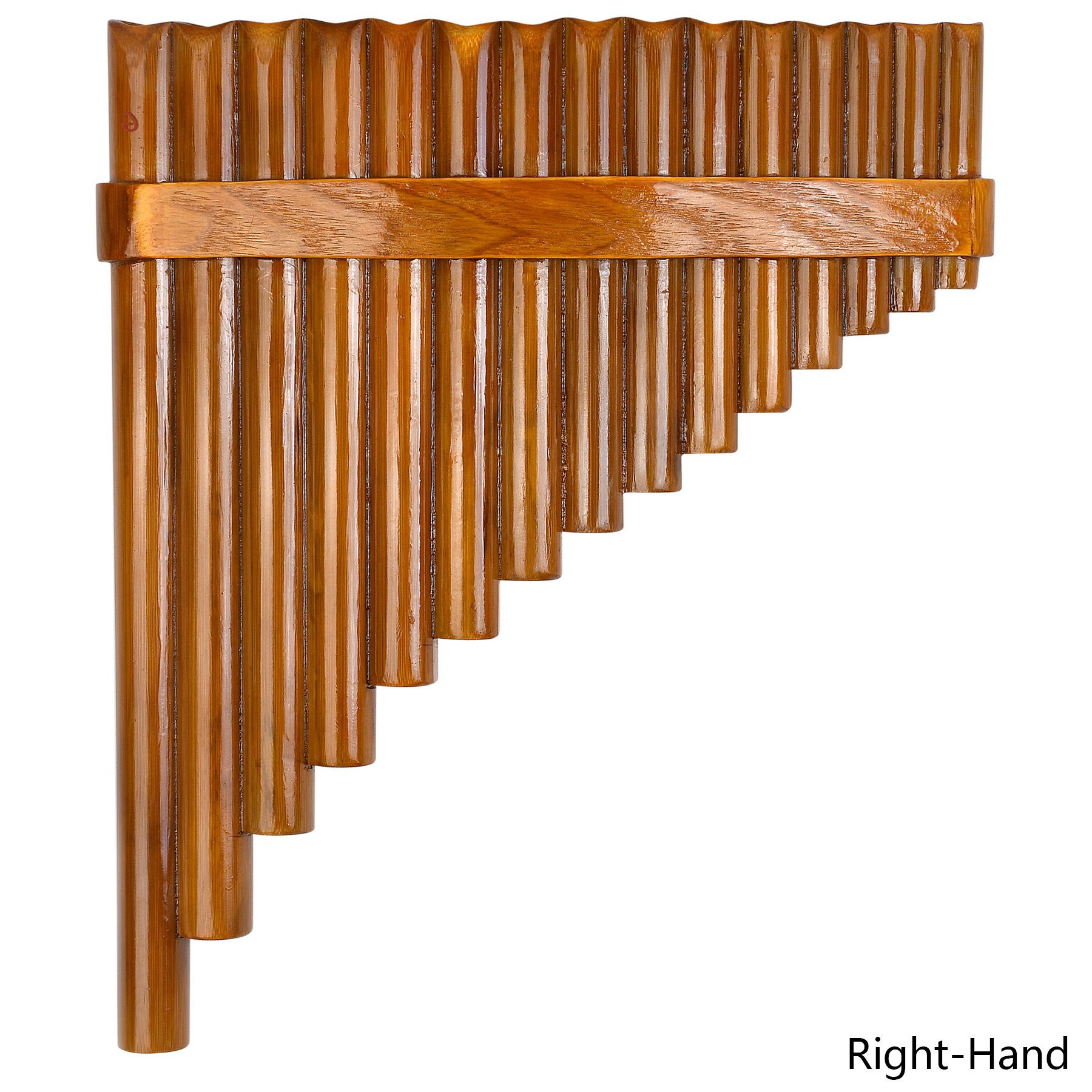 15 Pipes Brown Pan Flute G Key Chinese Traditional Musical Instrument Pan Pipes Woodwind Instrument (Right-Hand) - Image 5