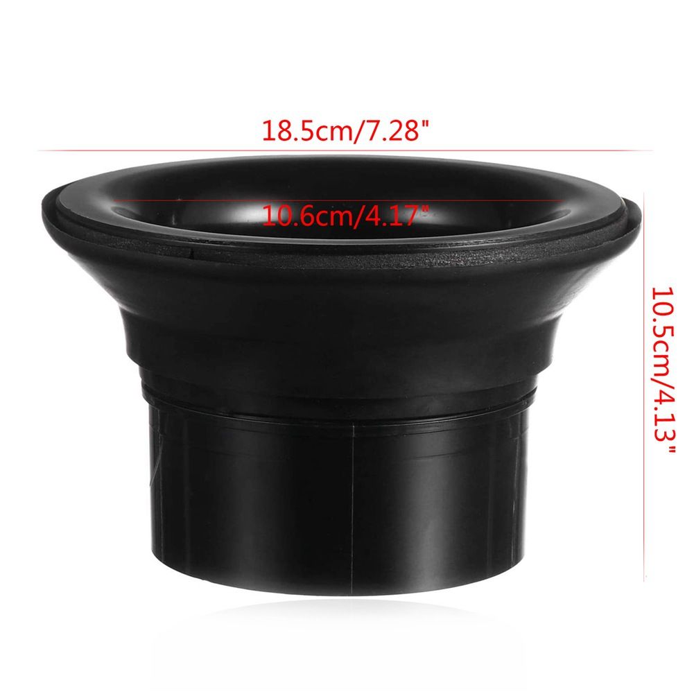 Bass Drum Enhancer Kick Drum Enhancer ABS Rubber Bass Drums Effect Amplifier Bass Hole Protection Speaker Expands LowEnd Frequency Enhancers Portable Drums Percussion Accessories Black - Image 4