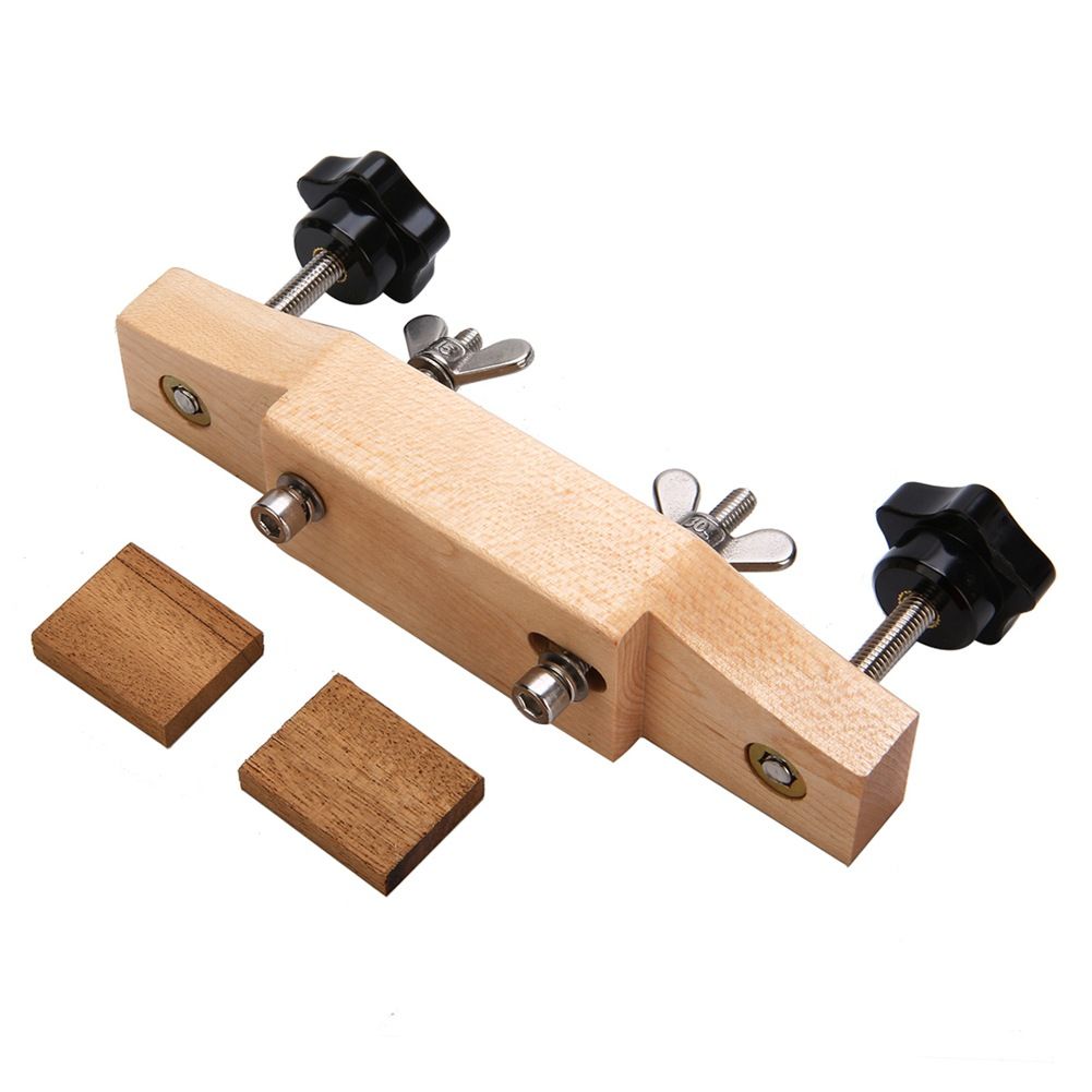 Solid Guitar Bridge Clamp, Entry Level Bridge Clamp Acoustic Luthier Tools with Cork Gasket & L-Wrench, Wooden Guitar Bridge Clamp for Classical/Acoustic Guitar Accessory Luthier Tools - Image 3