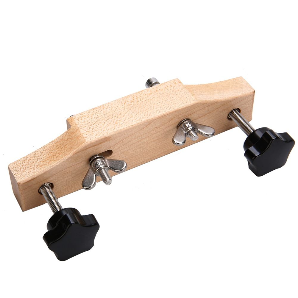 Solid Guitar Bridge Clamp, Entry Level Bridge Clamp Acoustic Luthier Tools with Cork Gasket & L-Wrench, Wooden Guitar Bridge Clamp for Classical/Acoustic Guitar Accessory Luthier Tools - Image 4