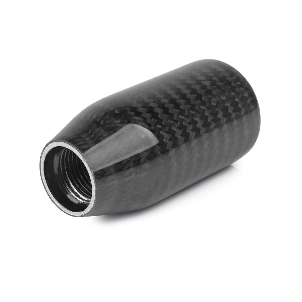 racing Carbon Fiber Shift Knob Long Modified Carbon Fiber Stand Head Gear Shift Knobs for Most Automobile with 3 Adapters (Carbon Fibers-Long, Black) - Image 2