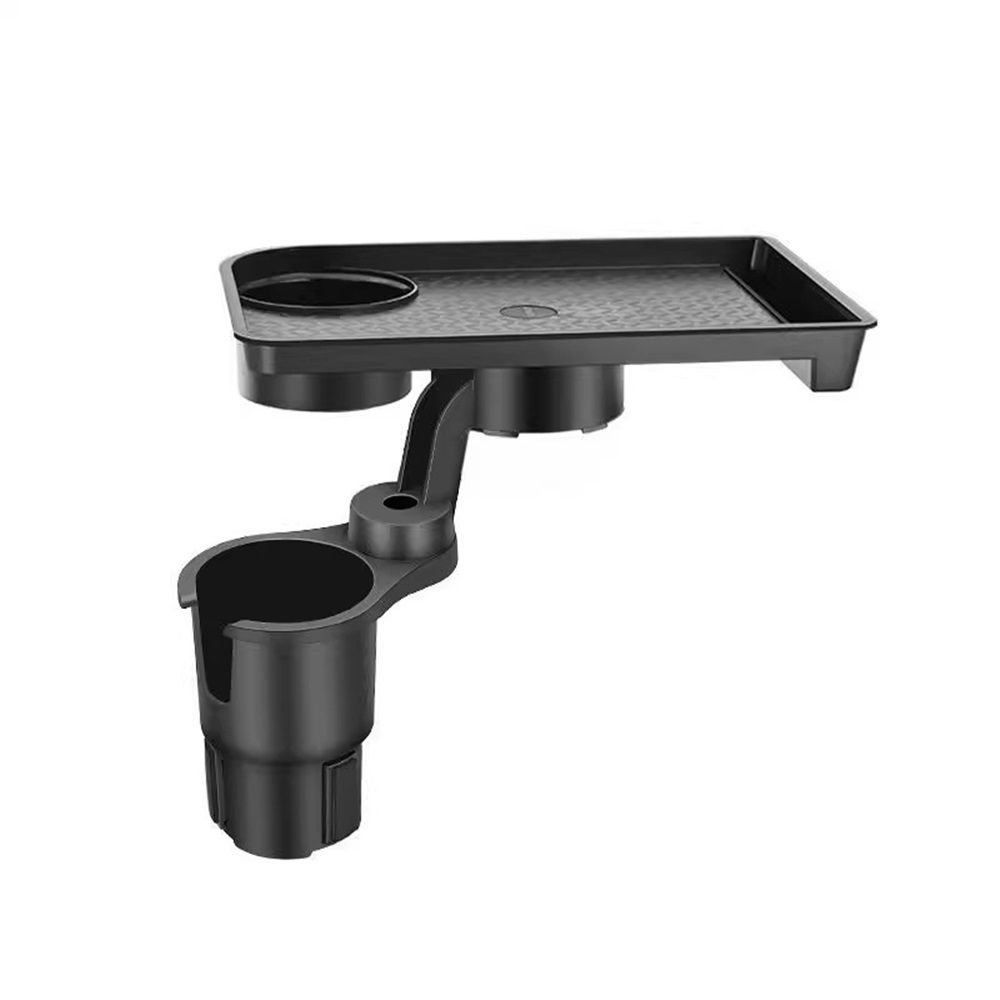 This Cup Holder Tray for Car, 2 in 1 Car Food Table Tray with Solid Base & Phone Slot,Car Cup Holder Expander  Tray for Travel Road Essentials - Image 1