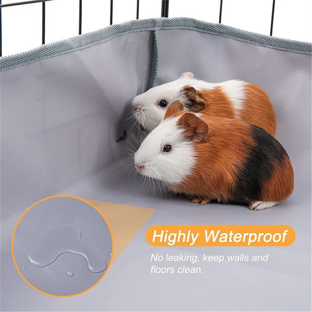Guinea Pig Cage Liner Tarp Bottom Waterproof and Washable Base Also for Rabbits, Bunny, , Hedgehog, Ferrets and Other Small Animals(120*62cm) - Image 3