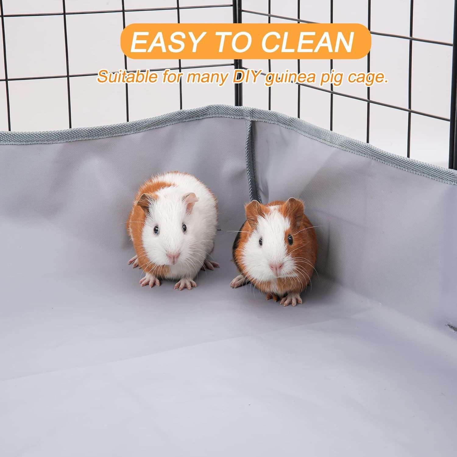 Guinea Pig Cage Liner Tarp Bottom Waterproof and Washable Base Also for Rabbits, Bunny, , Hedgehog, Ferrets and Other Small Animals(120*62cm) - Image 4
