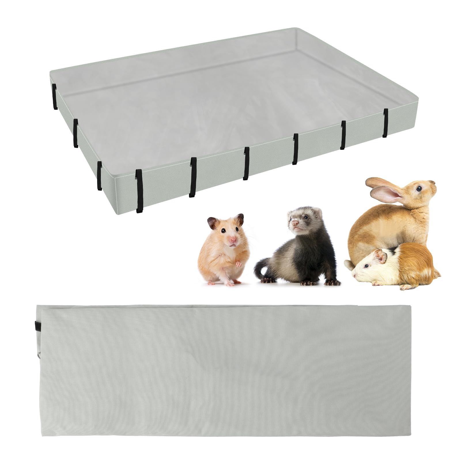Guinea Pig Cage Liner Tarp Bottom Waterproof and Washable Base Also for Rabbits, Bunny, , Hedgehog, Ferrets and Other Small Animals(120*62cm) - Image 5