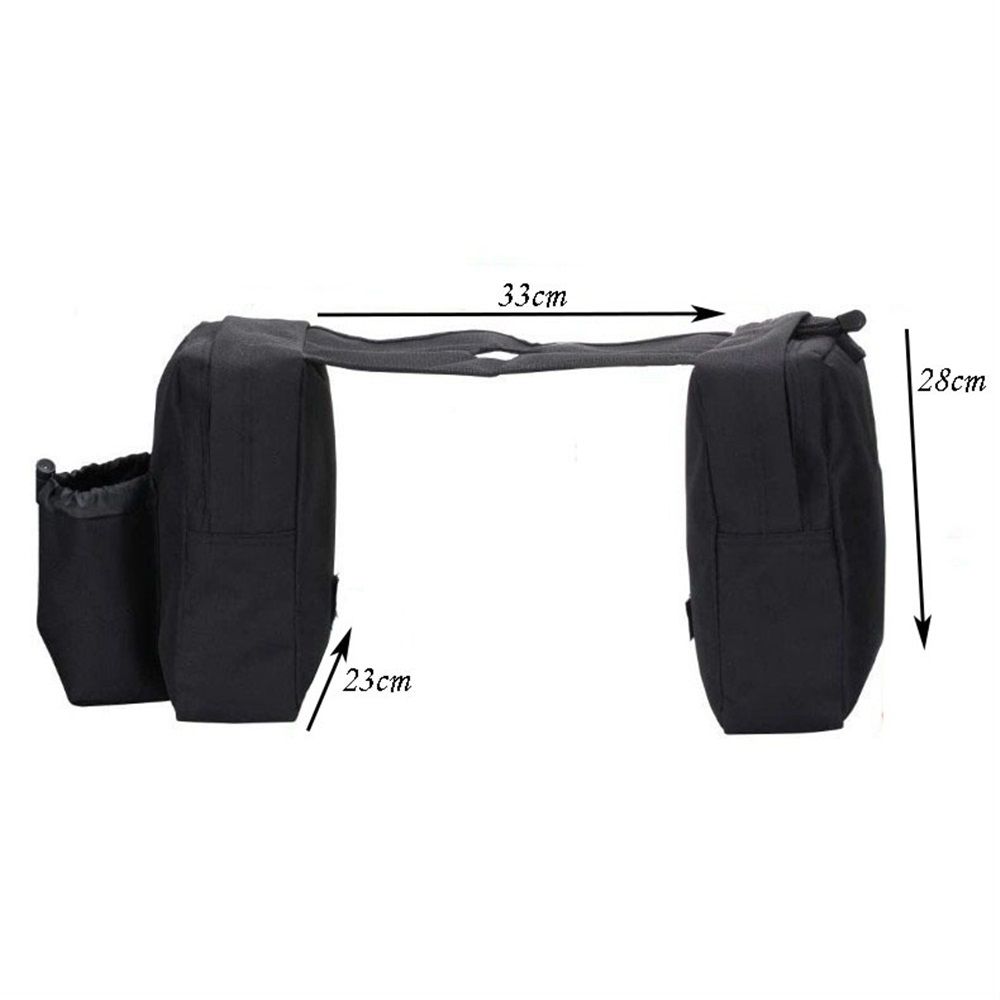 Tank Top Bag, Motorcycle Saddlebags, Storage Saddle Bag for Snowmobile, Waterproof Cargo Pocket, Universal Durable Front Accessories, Storage Pack with Water or Drink Pocket（black） - Image 5