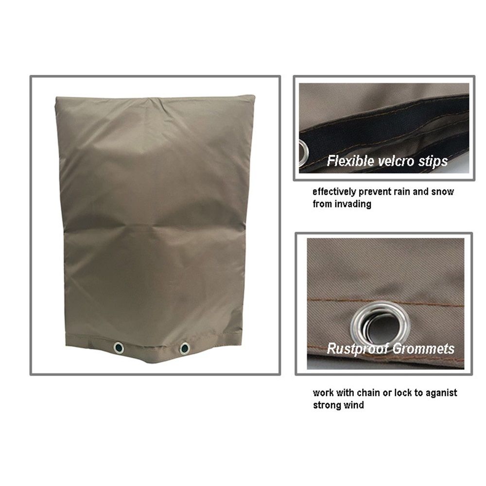 Backflow Preventer Insulation Cover, Insulated Well Pump Cover Irrigation Sprinkler Valve Pouch ,Pipe Insulation Covers for Outside Winter Freeze Protection  (brown 16