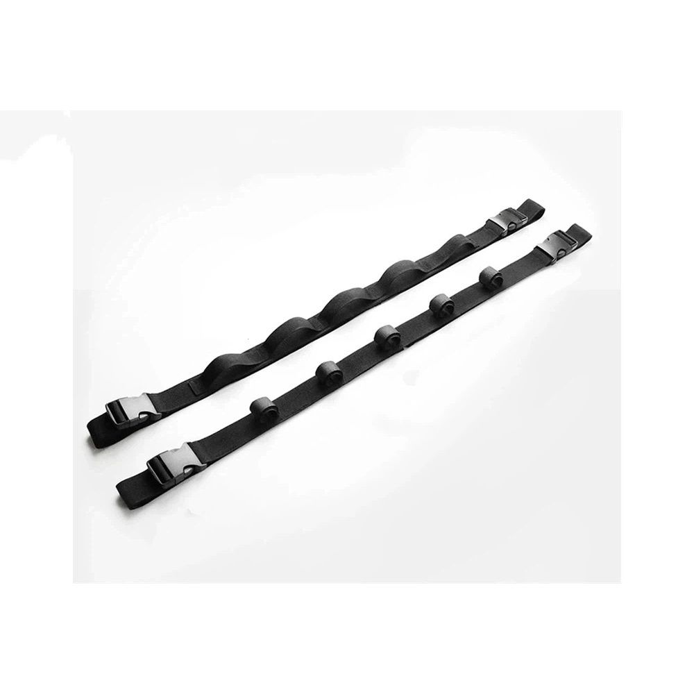 2 Pack Vehicle Fishing Rod Holder for Car, Fishing Pole Car Rack 5 Rods Capacity,  Horizontal Car Roof Fishing Pole Storage Carrier Belt for SUV, Truck and Van, black - Image 1