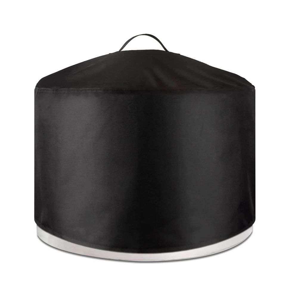 Fire Pit Cover for Solo Stove BonfireCover 46*38cm, Waterproof 600D Camping Stove Cover All Weather Resistant Black - Image 1