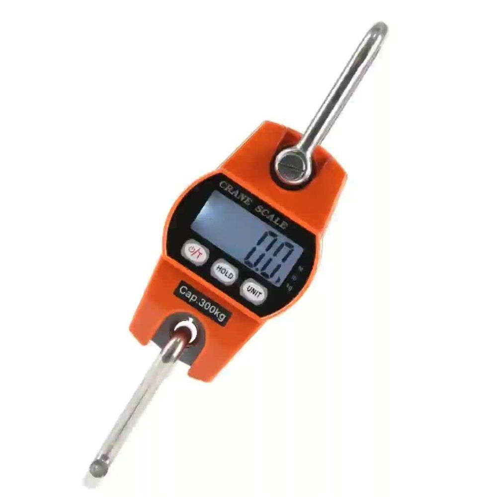 Digital Hanging Scale High Precision Sensor 300 kg  Heavy Duty Industrial Crane Scales Smart Hoist Orange for Home Indoor Farm Factory Hunting Outdoor - Image 1