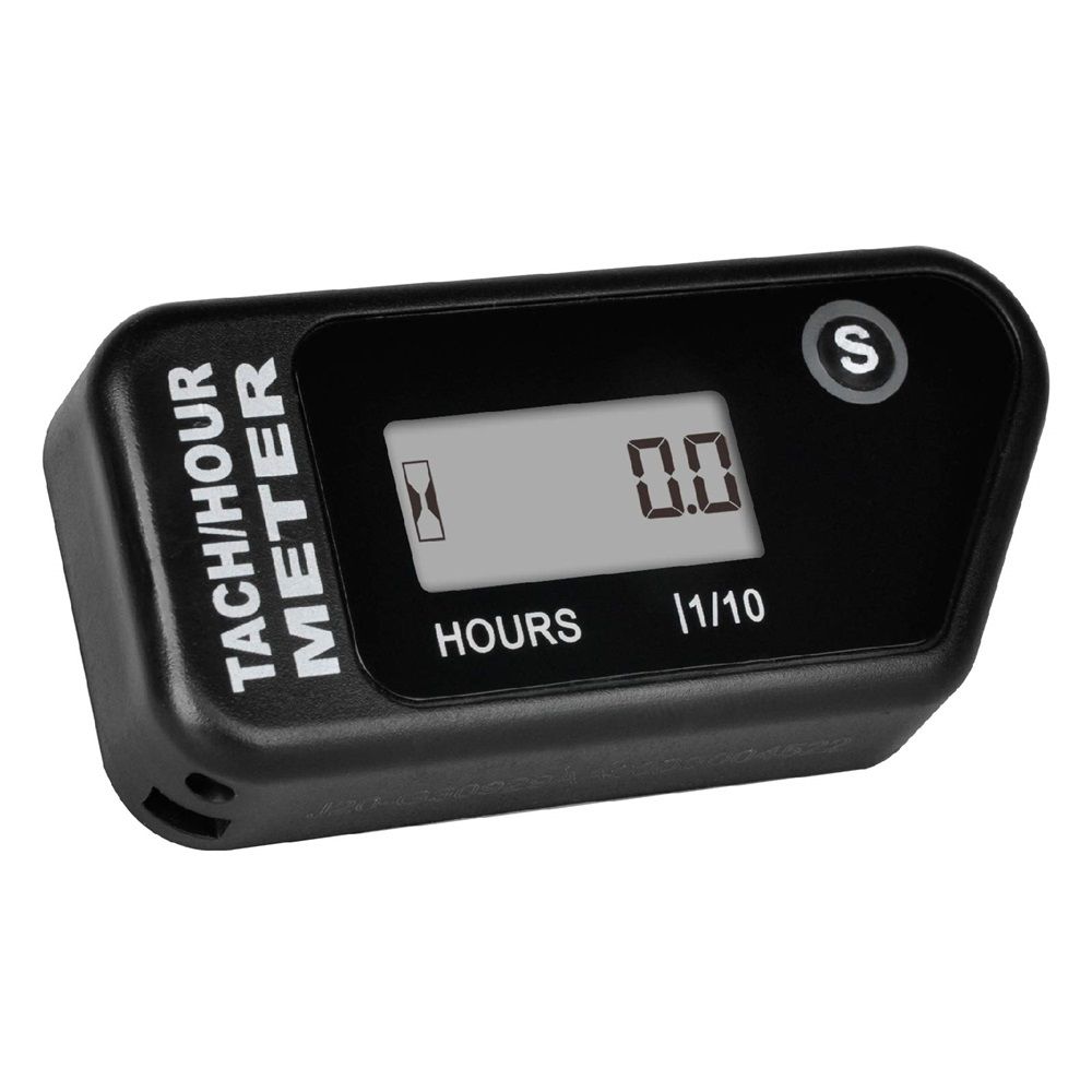 LCD Digital Hour Meter Gauge Vibration Activated,Waterproof Design,for All Vibrating Machine,Air Compressor,Generator,Lawn Mower,Motorcycle,Chainsaw (Black) - Image 4