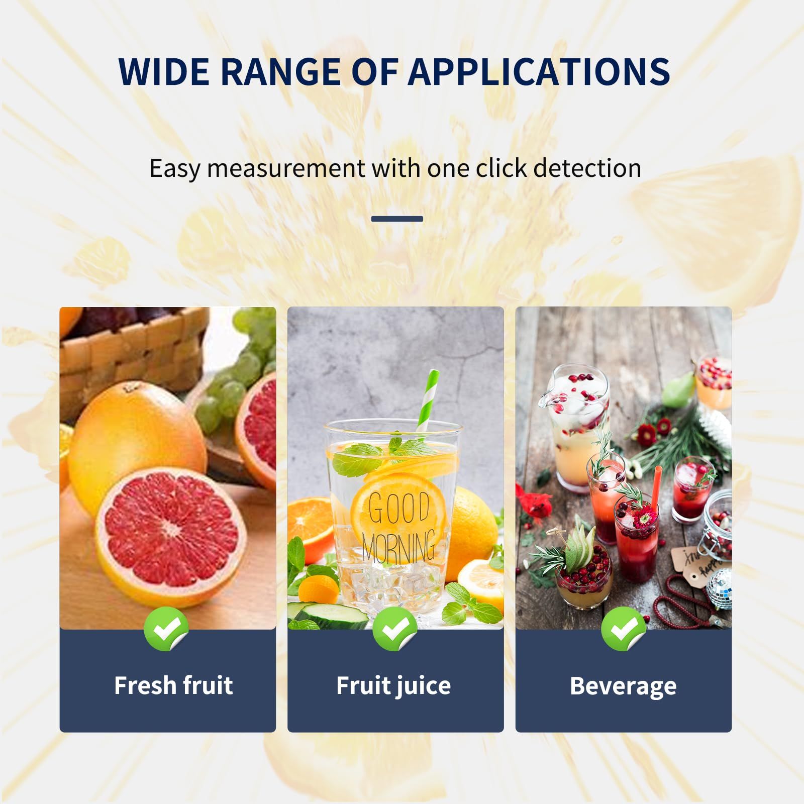 Digital Brix Refractometer  brix Meter Refractometer Automatic Temperature Compensation Brix Refractometer Range 0-55%，±0.1% Precision for Fruit Juice Coffee - Image 5