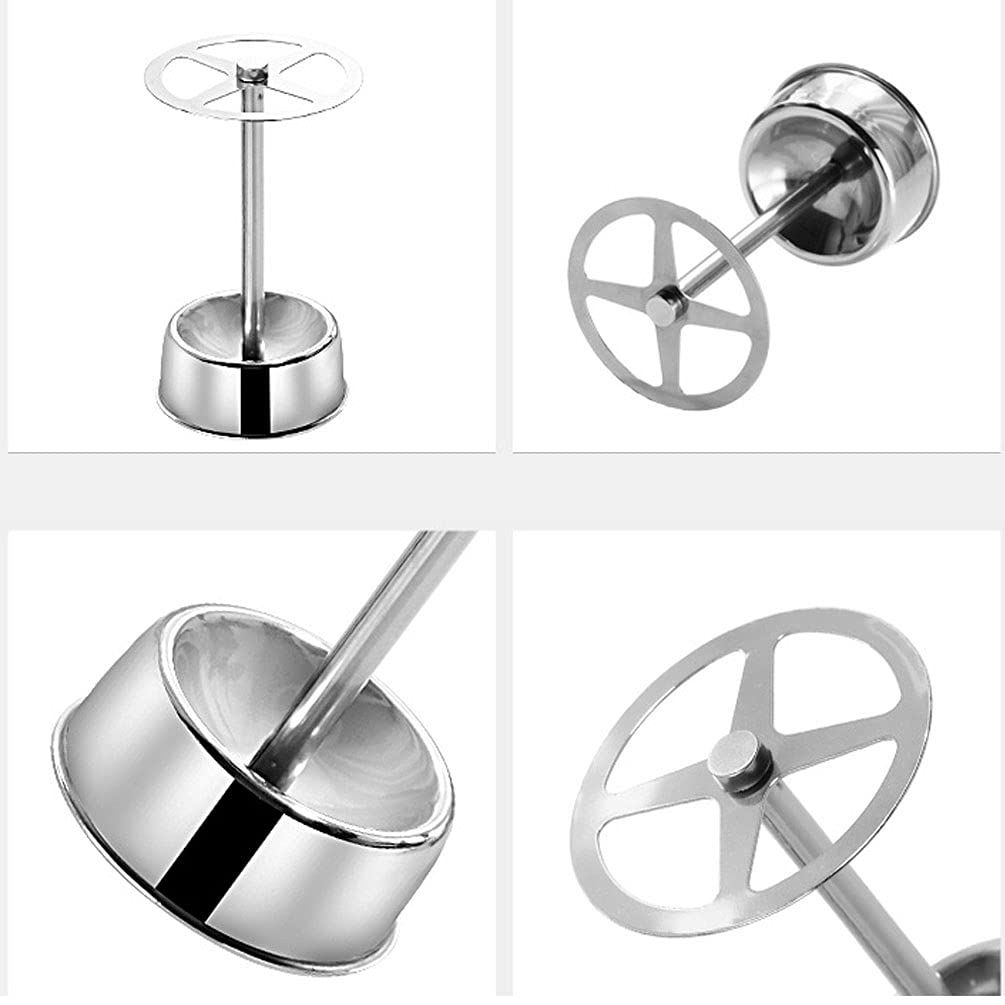 2pcs Stainless Steel Toothbrush Holder Stand with 4 Slots Multi-Purpose Metal Storage Organizer for Home Office Bathroom Vanity Countertop - Image 3