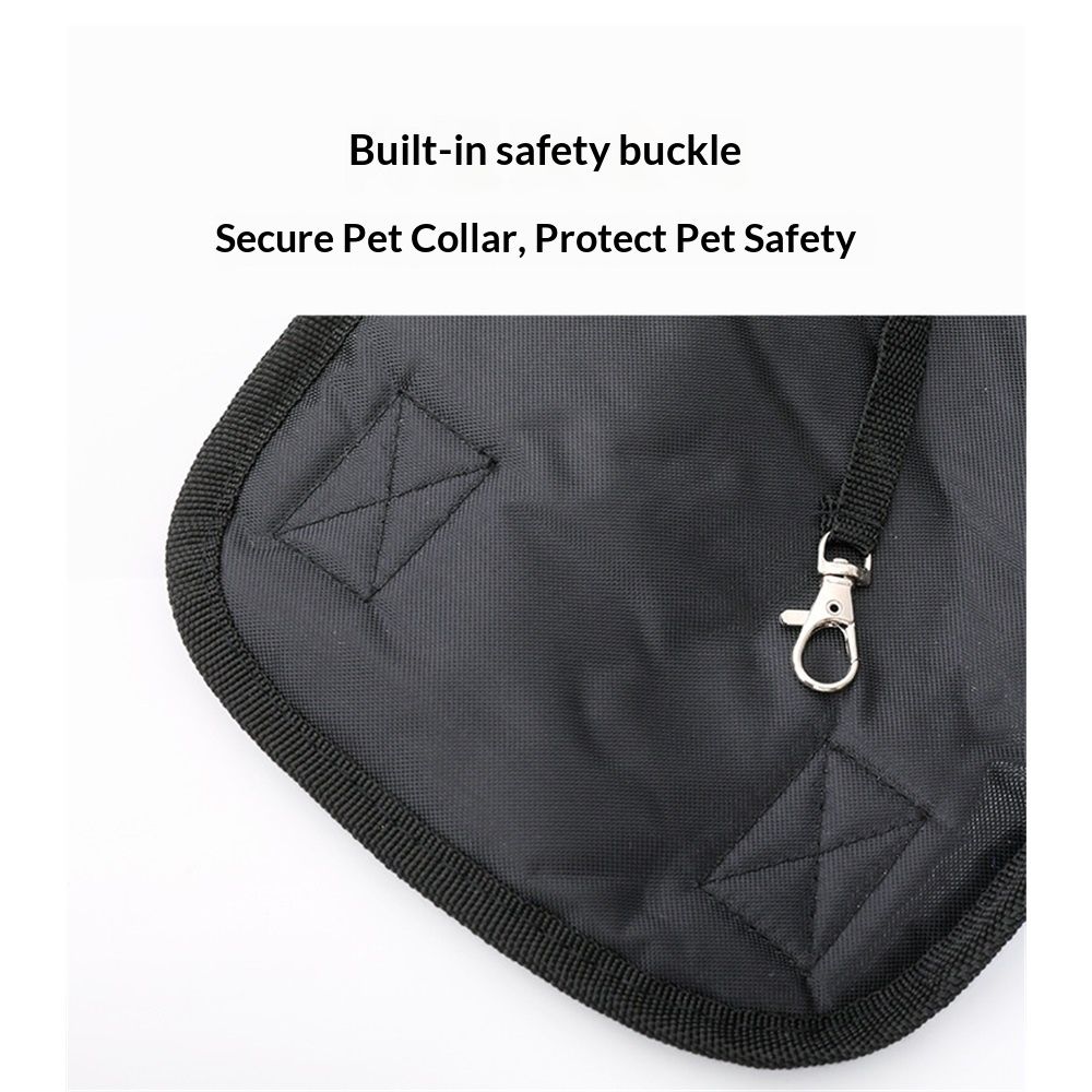 Pet Dog Carrier Backpack, Portable Breathable Mesh Chest Carrier, Polyester Woven Double Shoulder Pet Bag for Outdoor Adventures  (Blue, S) - Image 4