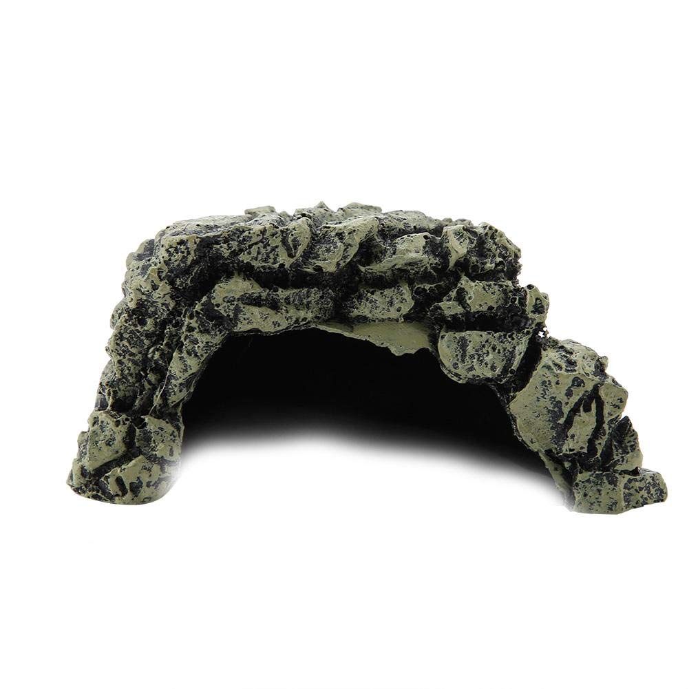 Fish Hiding Cave Aquarium Turtle Reptile Basking Hide Habitat Shelter for Aquarium Terrarium Decoration Ornament (Medium) - Image 3