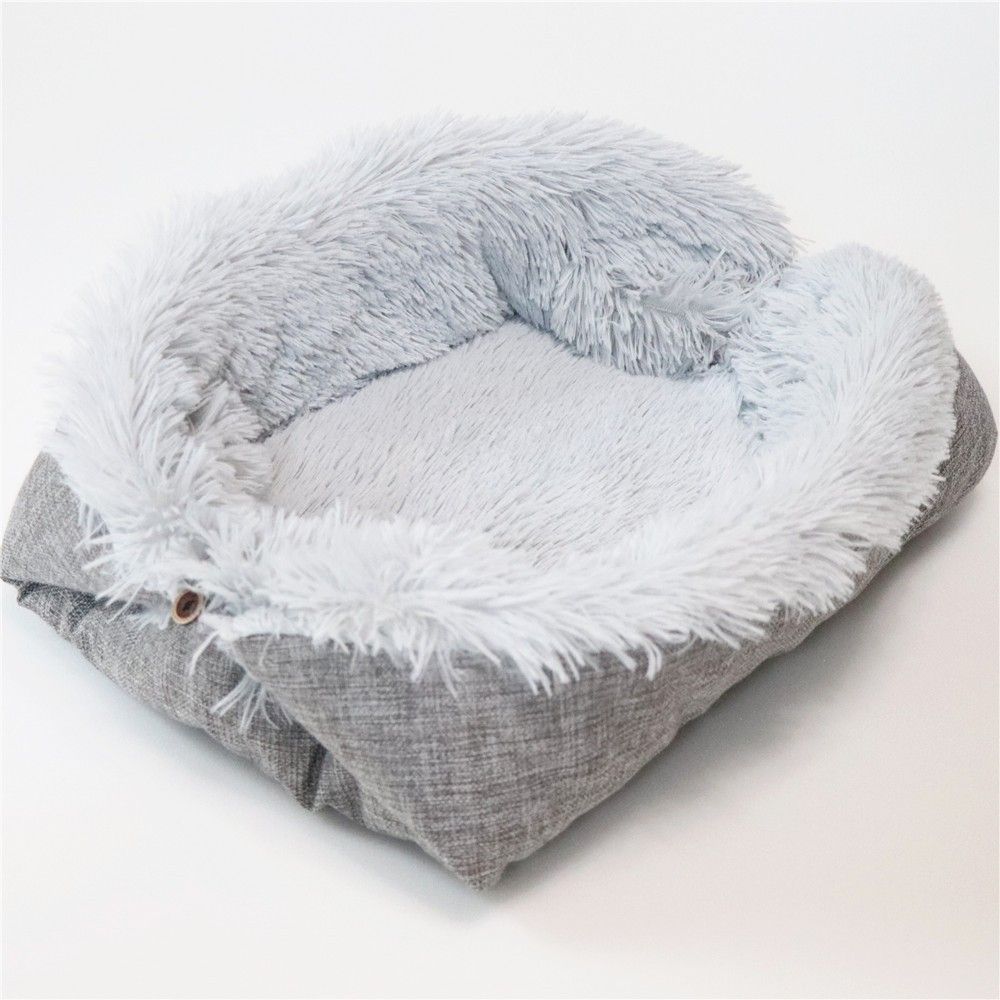 SCENEREAL Self-Warming Cat Bed Mat for Cats Small Dogs, Function 2 in 1 Soft Plush, Washable Pet Mat Autumn Winter Indoor Snooze Sleeping for Kittens Puppy Dog（M） - Image 1