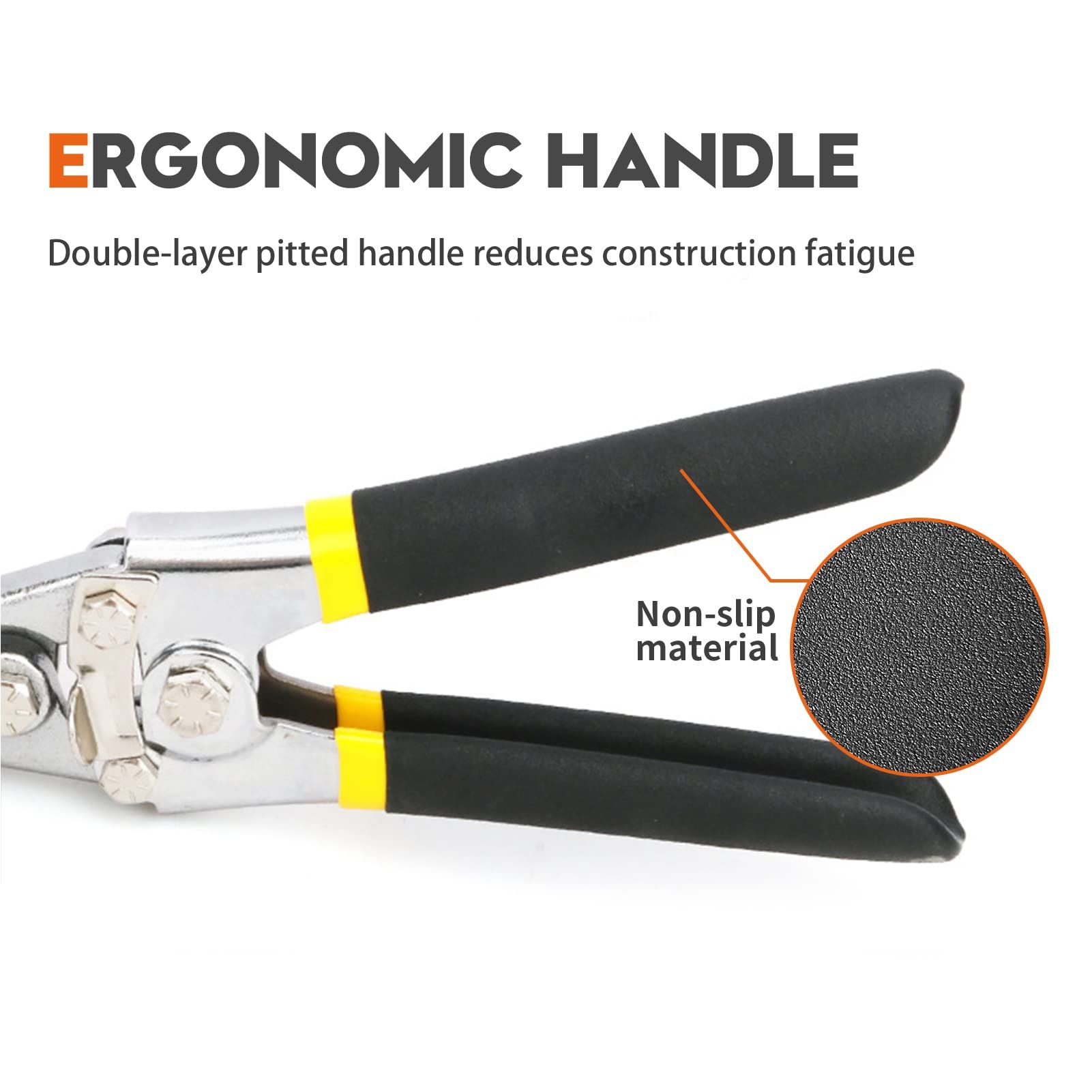 Hand Seamer Depth Markings Straight Jaw Sheet Metal Bender Tools for Bending and Flattening Sheet Metal with Double Dipped Cushion Handle（Straight style） - Image 4